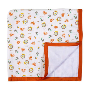 Muslin Blanket - 4 Layered - Carnival Orange