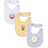 Bibs - Value Set 3 pcs - Girls - Yellow/White/Grey - MyMilestones 