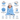 Baby Hooded Towel - Muslin Hood - Blue Bell Solid - MyMilestones 