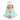 Baby Hooded Towel - Dual Layered - Blue Tint - MyMilestones 