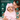 The Bunny Blush Baby Hooded Towel - White & Parfait Pink - MyMilestones 