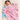 Baby Interlock Reversible Blanket - Butterfly Print - Pink and Blue