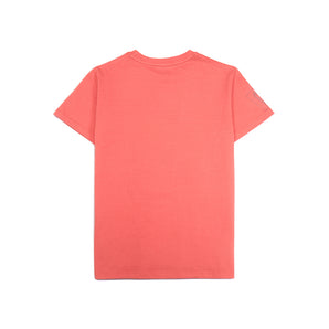 Round Neck Tee - Hot Coral