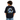 Drop Shoulder Tee With Front N Back Wave Print - Navy Blue - MyMilestones 