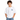 Drop Shoulder Tee With Front N Back Wave Print - White - MyMilestones 