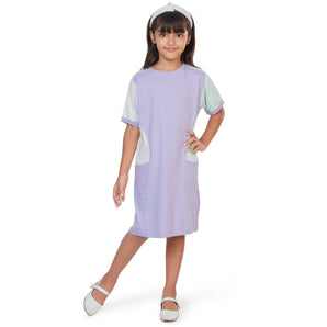 A Line Pocket Dress - Lavender