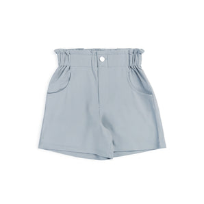 Paper Bag Pocket Shorts - Steel Grey