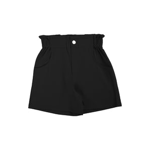 Paper Bag Pocket Shorts - Black
