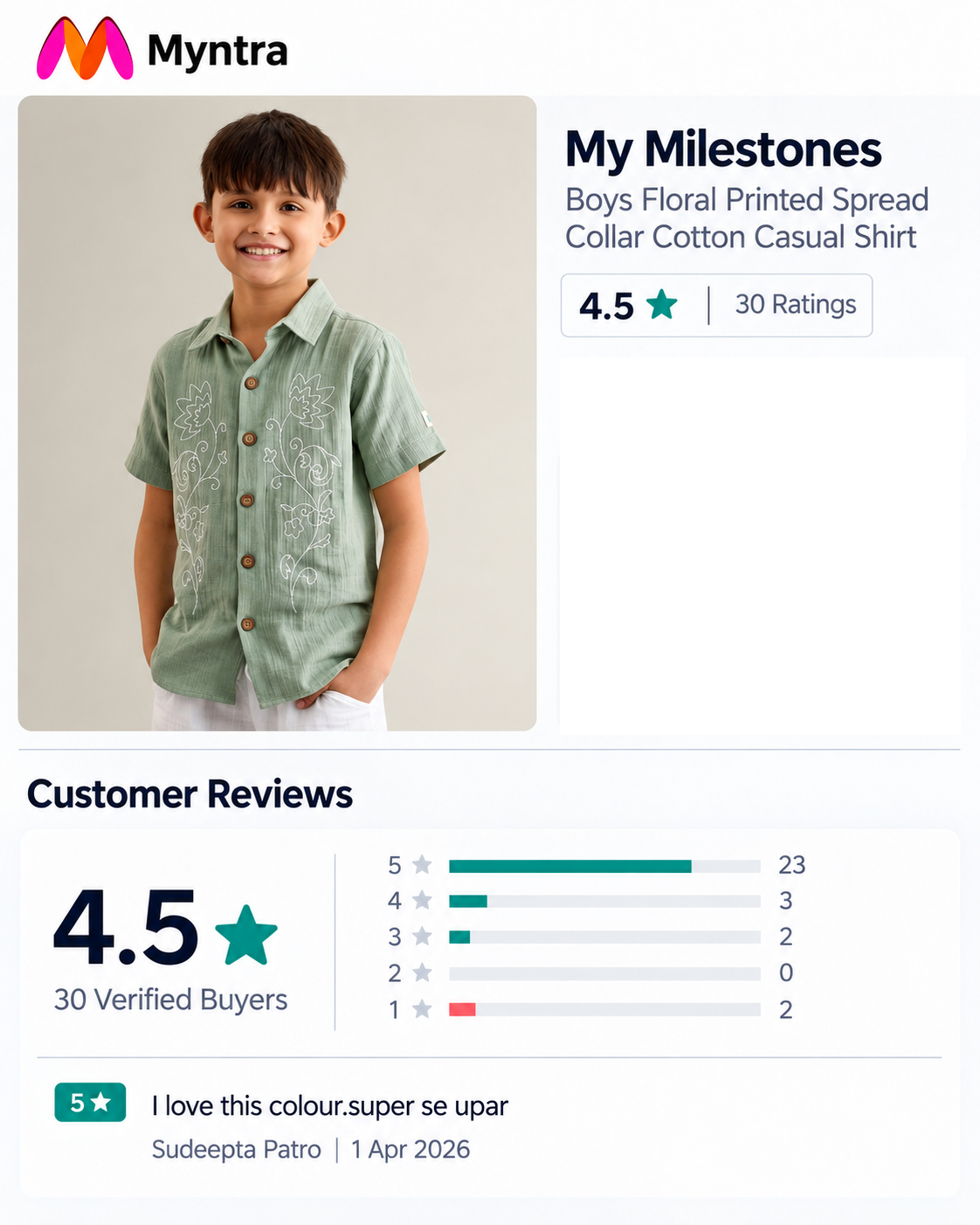 Customer review of Kids Fashion