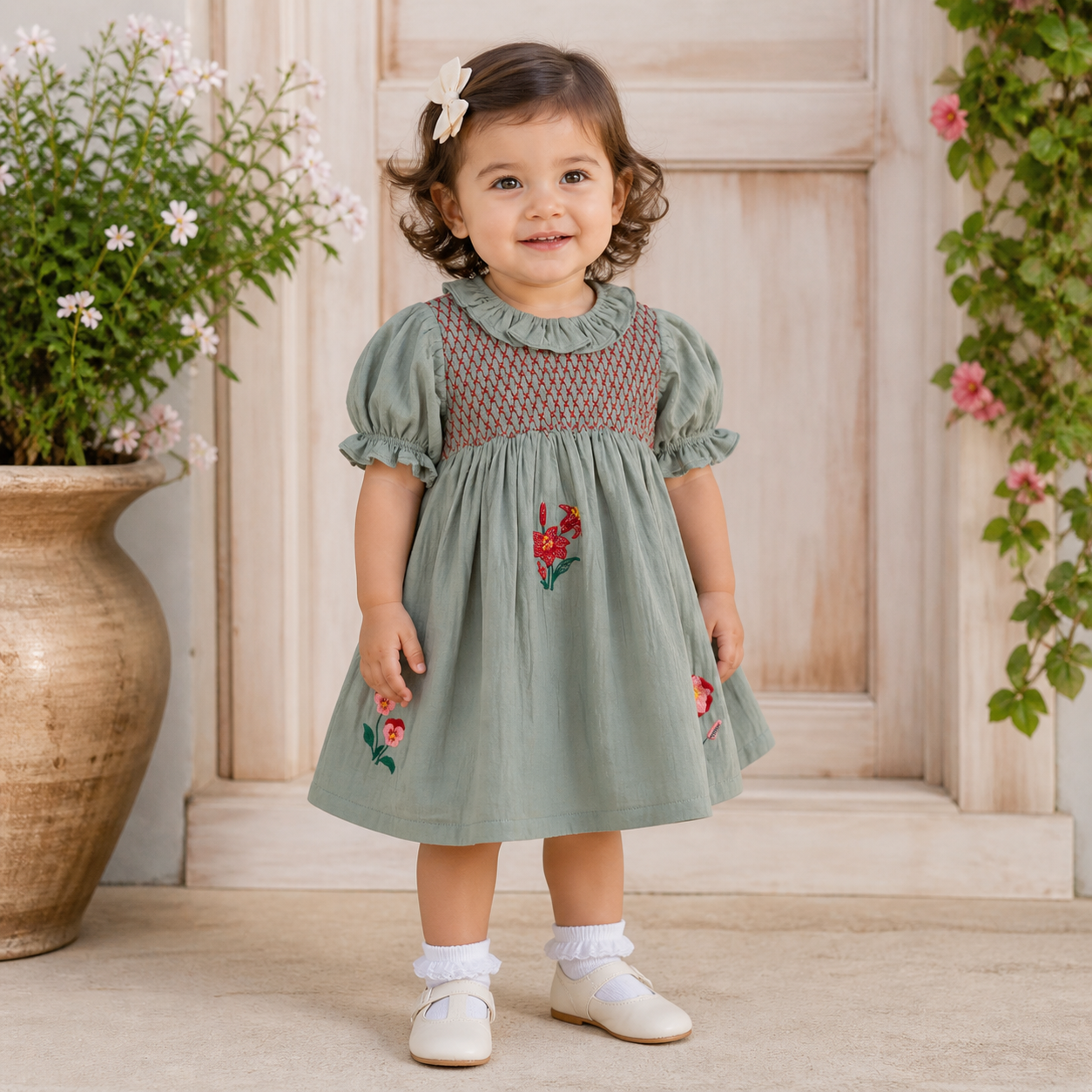 Heirloom Sage Dress - MyMilestones 