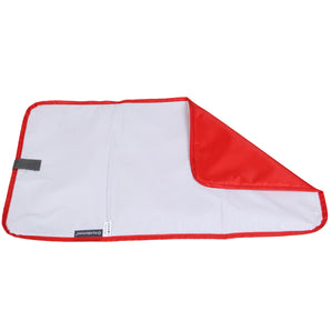Baby Diaper Changing Mat, Soft Cushion - 2pc Set - Red