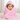 Baby Hooded Towel - Muslin Hood - Parfait Pink Solid - MyMilestones 