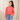 Drop Shoulder Tee - Hot Coral
