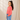 Drop Shoulder Tee - Hot Coral