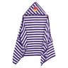 Hooded Towel Wraps - Purple/White - MyMilestones 