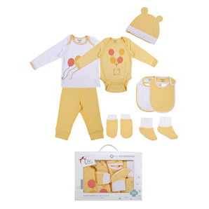 Infant Essentials Clothing Gift Set - 8pc - Full Sleeves - Yellow