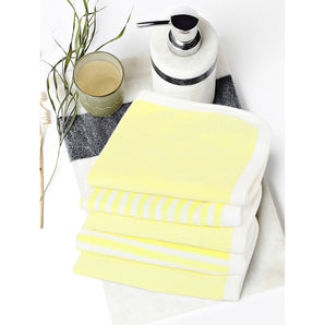 Washcloth / Napkin 5pc Set - Lemon Yellow
