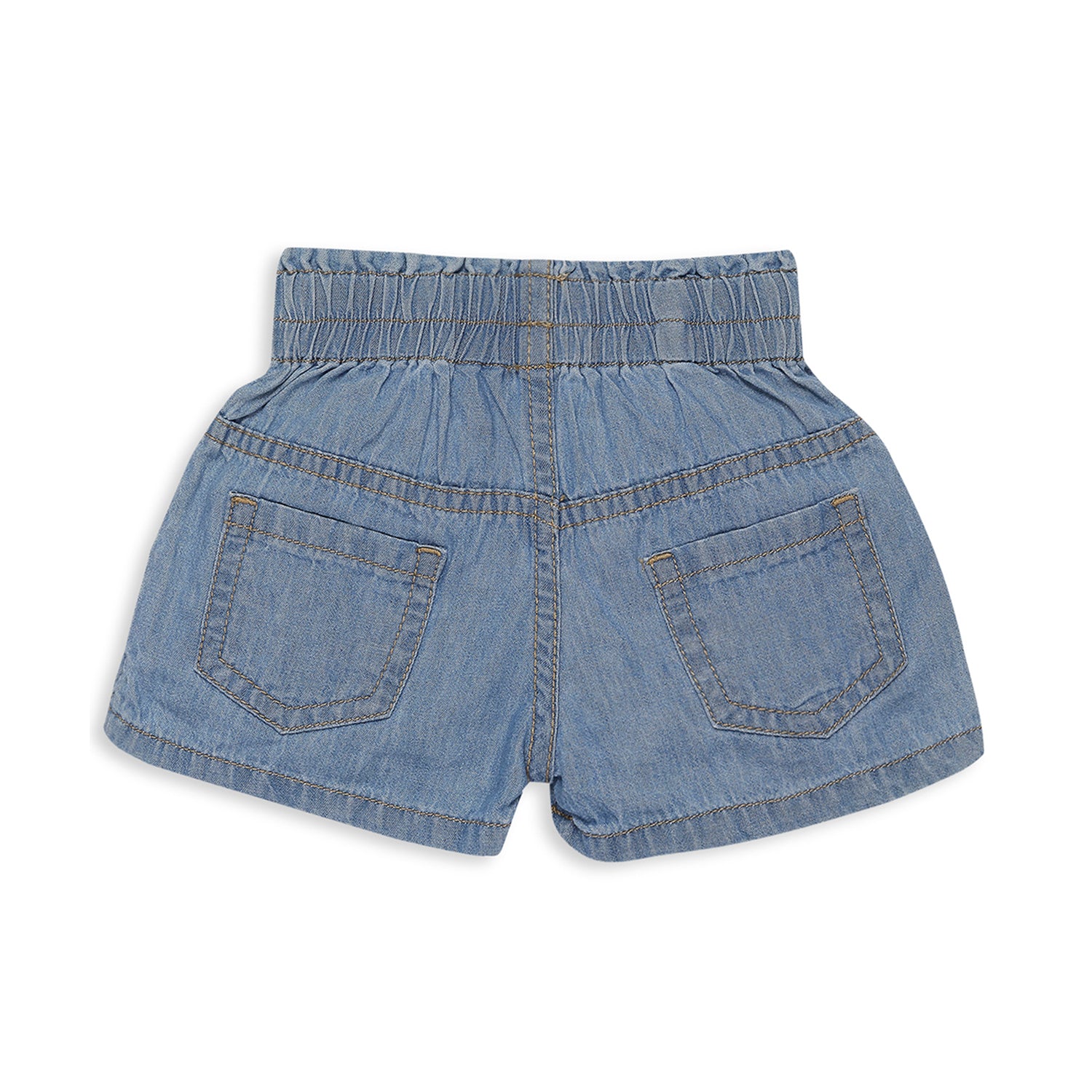 Paperbag Waist Denim Shorts Girls