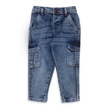 Signature Soft Jeans With Flap Pockets - Boys - Blue