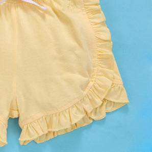 Shorts Value Set for Girls - Yellow