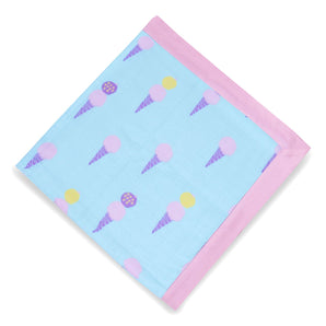 Muslin Blanket - 4 Layered - Icecream Print