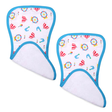 Luxe all-purpose Washcloths 2pc Set - Carnival Blue - MyMilestones 