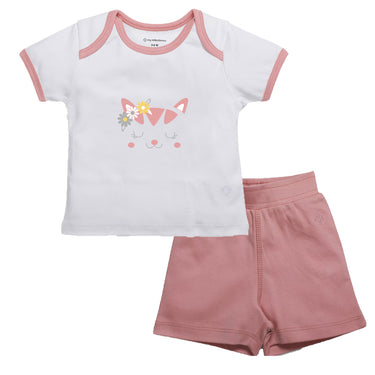Baby Top and Bottom Set - Peach