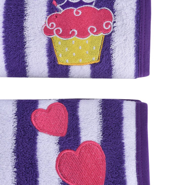 Hand Towel - Purple/White - MyMilestones 